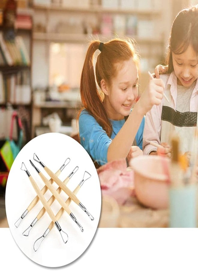 SHB 6 PCS Useful Clay Carving Tools Regular Flat Wire Cutter DIY Sculpture Clay Pottery Sculpture Tools Set - Image 3